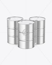 Download Metallic Oil Barrels Mockup In Barrel Mockups On Yellow Images Object Mockups