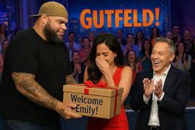 Mark - SHOCKING: Emily Compagno owns the Gutfeld! stage! 😎 Greg's six words & Tyrus' jaw-dropping surprise had the crowd ROARING! 🔥 | Facebook