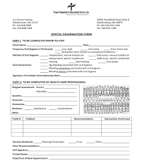 Free 5 Dental Examination Forms In Pdf Doc