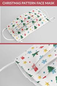 Christmas Pattern Design Face Mask Christmas Face Mask In 2020 Christmas Pattern Pattern Design Hand Crafted Gifts