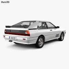 Audi Quattro 1980 3d Model Subaru Xt Audi Quattro Subaru