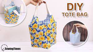 Diy Easy Square Tote Bag Reversible Bag Sewing Tutorial Sewingtimes Youtube Sewing Tutorials Reversible Bag Tote Bag Pattern