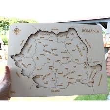 Judete si resedinte de judet. Joc Educativ Din Lemn Gravat Harta Romaniei Pe Judete Si Orase Emag Ro