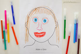 The perfect face template simple. Make A Face Activity Five Ideas And A Free Printable Picklebums
