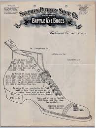1910 Stephen Putney Letterhead Battle Axe Shoes Richmond Virginia Factory  View