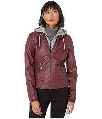 Ymi Snobbish Faux Leather Jacket With Detachable Sweatershirt Hood Paid Aff Faux Leather Ymi Snobbish Leather Jacket Faux Leather Jackets Jackets