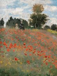 Giclee Print The Poppy Field By Claude Monet 16x12in Canvas Wall Art Claude Monet Art