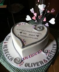 This easy hack utilizes a square and round cake pan, as well as our absolute favorite red velvet cake recipe. Heart Double Engagement Cake Engagement Party Cake Engagement Cakes Cake