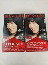 Revlon pro collection hair dryer salon style& go 1875 watt retractable cable new. Revlon Colorsilk Permanent 12 Natural Blue Black Hair Color Dye Lot Of 2 Boxes Ebay