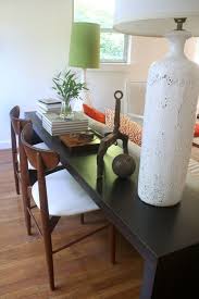 Sweet Peach Home Simple Narrow Sofa Back Table Against The Wall Extra Eating Space Etc Sofa Table Table Behind Couch Couch Table