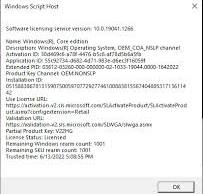 What is the activation status of Windows 10 pre-installed on ...