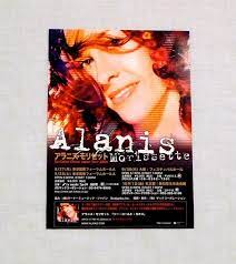 alanis morissette poster japanese flyer handbill japan text alanis morissette live concert record store