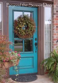 Medium gray house with dark turquoise door i kind of love this. Turquoise Front Door Sonya Hamilton Designs