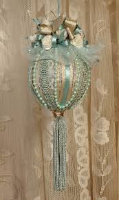 Handmade Victorian Christmas Ornament Keepsake Vintage Style Seafoam No10 Victorian Christmas Ornaments Victorian Christmas Decorations Victorian Christmas