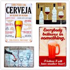 Veja mais ideias sobre cerveja, comida de boteco, bebendo cerveja. Shabby Chic Beer Vintage Metal Tin Signs Bar Cafe Pub Tavern Home Decor Pictures Beer Wine Art Painting Plate Plaque 30x20cm Buy At The Price Of 3 35 In Aliexpress Com Imall Com