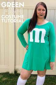 How To Make A Green M M Halloween Costume The Crafty Blog Stalker M M Halloween Costume Cricut Halloween Handmade Halloween Costumes