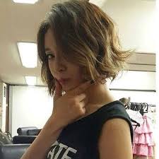 High updo for short curly hair. Korean Short Hair With Bangs Curly Bpatello