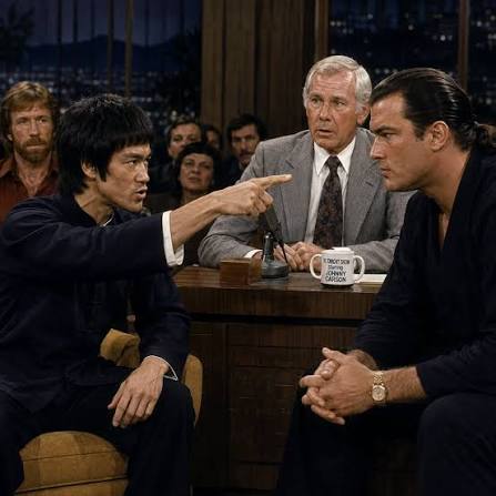 Bruce Lee silences a young Steven Seagal on The Tonight Show