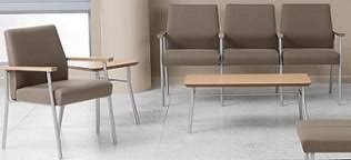 Guest chairs should be foldable and/or stackable for easy storage when they aren't needed. Contemporary Reception Chairs