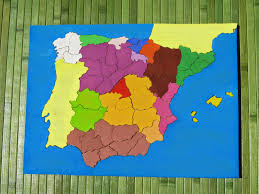 Criar Amar Vivir Mapa De Espana Montessori Fabricacion Casera Parte I Mapa De Espana Mapas Materiales Montessori