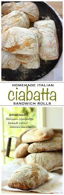 Homemade Ciabatta Bread Rolls Recipe Homemade Ciabatta Bread Ciabatta Bread Food