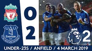 İngiltere premier lig'de everton ile liverpool arasında oynanan merseyside derbisi nefes kesti. Under 23s Win At Anfield Liverpool 0 2 Everton Youtube