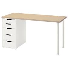 Alex is a given name. Malskytt Alex Desk Birch White Ikea