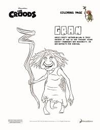 The Croods Coloring Pages Gran The Croods Coloring Pages Coloring Sheets Color