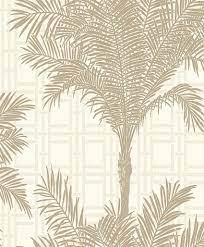 See more ideas about palm trees, beige aesthetic, palm. Copacabana Beige Tropical Palms On Bamboo Grid Modern Wallpaper