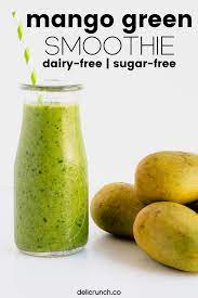 Mango Green Smoothie Dairy Free No Yogurt Sugar Free Recipe In 2020 Green Smoothie Recipes Healthy Green Smoothie Healthy Juice Recipes