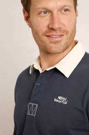 Fulshaw Organic Long Sleeve Rugby Shirt Navy Blue