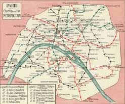 Carte Plan Du Metro Parisien En 1930 Plan De Metro Metro Parisien La Parisienne