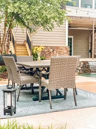 Allen Roth Outdoor Collection 8 X 10 Gray Indoor Outdoor Border Tropical Area Rug Lowes Com In 2020 Outdoor Living Space Outdoor Living Areas Outdoor Living