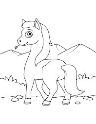 Cute Wild Horse Coloring Page Horse Coloring Books Horse Coloring Pages Horse Coloring
