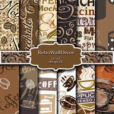 Coffee Digital Paper Coffee Time Digital Etsy Digital Paper Digital Paper Free Coffee Illustration