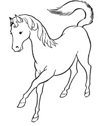 Horse coloring pages is a printable coloring book for kids. Easy Horse Coloring Pages For Kids Drawing With Crayons