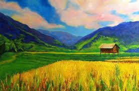 Kebanyakan wisatawan memilih untuk mengunjungi tianmen sky walk pada sore hari. Terpopuler 30 Lukisan Pemandangan Sawah Padi Pada Waktu Senja 90 Lukisan Dan Gambar Pemandangan Alam Yang Philippines Art Waterfall Pictures Scenery Drawing