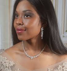 Silver Earrings And Necklace Set