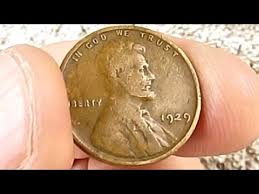 Old Pennies From Great Depression 1929 To 1938