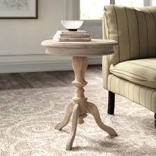 Corsair Solid Wood Pedestal End Table In 2020 Wood Pedestal End Tables Rustic Accent Table