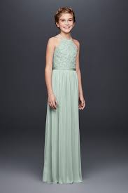 Keyhole Back Lace And Mesh Junior Bridesmaid Dress Style Jb9612 Dusty Sage Davids Bridal Bridesmaid Dresses Junior Bridesmaid Dresses Bridesmaid Dress Styles