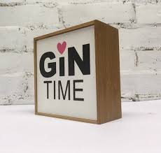 Gin Time Light Box Light Up Gin Sign Bar Sign Light Up Bar Etsy In 2020 Light Up Bar Sign Bar Signs Sign Lighting