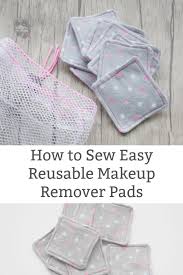 how to make reusable makeup remover pads