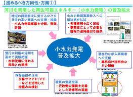 国土交通省の有識者検討会は 資源としての河川利用の促進に向けた 課題の整理と進めるべき方策 として 小水力発電事業の各種事例を広く周知することなどを盛り込んだ報告書を取りまとめた 水力発電 エネルギー 手引き