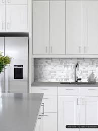 white glass metal modern backsplash