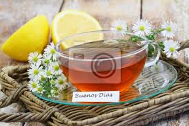 Chamomile is a very gentle, supportive herb for all ages that you can consume daily, says lindsay kluge, ldn, nutritionist and u.s. Buenos Dias Good Morning In Spanish Card With Chamomile Flowers Wall Stickers Good Morning Flower Petals Few Myloview Com