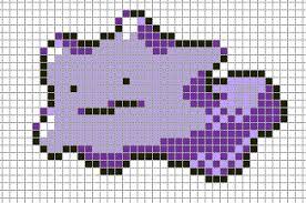 Ditto By Hama Girl On Deviantart Pixel Art Pokemon Pixel Art Templates Pixel Art