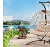 Outdoor Rattan Rattan Pod Wicker Apple Pod Garden Chair Rattan Apple Bed  Stylish Outdoor Sun
