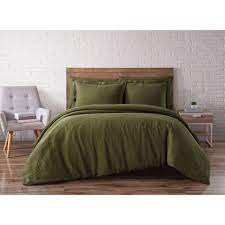 Get 5% in rewards with club o! Linen Brooklyn Loom Full Queen Duvet Set Ashley Furniture Homestore In 2021 Duvet Sets Green Duvet Duvet Cover Sets