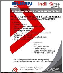 Lowongan kerja salatiga lulusan d3/s1 di pt aston sistem indonesia (pt asi) loker semarang dan sekitarnya di pt propan raya icc juli 2021 lokerjoglosemar.com adalah portal informasi lowongan kerja terupdate di kota jogja, solo, semarang dan sekitarnya dari berbagai perusahaan untuk lulusan smp, slta, d1, d3, s1 dan s2. Loker Banjarnegara Lulusan Smp Oktober 2020 Lowongan Kerja Banjarnegara Loker Banjarnegara Net